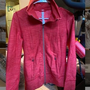 Red / pink colored LuLuLemon Athletic Jacket
